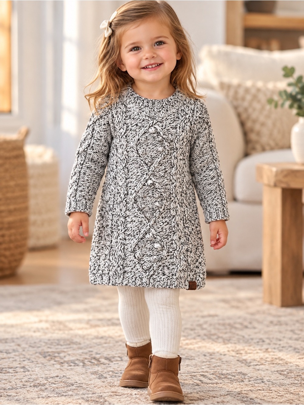 Roots Cable Baby Girls 2T Sweater Dress